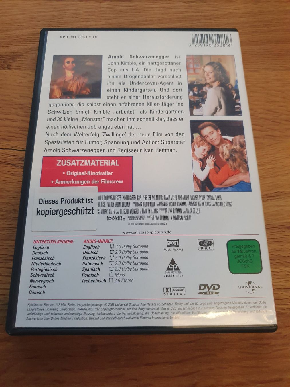 Alle DVDs: Kindergarten COP - DVD mit Arnold Schwarzenegger – Gebraucht aus Auenstein von Trilos 1