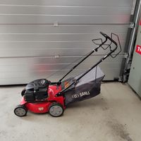 Benzinrasenmäher SANLI LLP 420 S4A 123cc rot guter Zustand