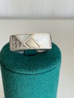 Bague en argent 925 avec  nacre  💍7.70g
