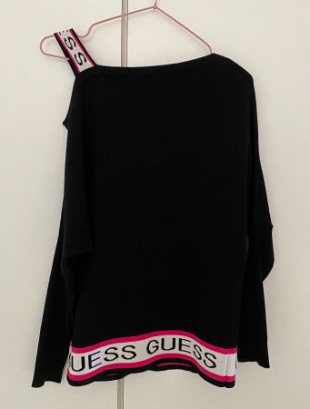 GUESS, Oberteil langarm (schulterfrei), schwarz, Grösse XS