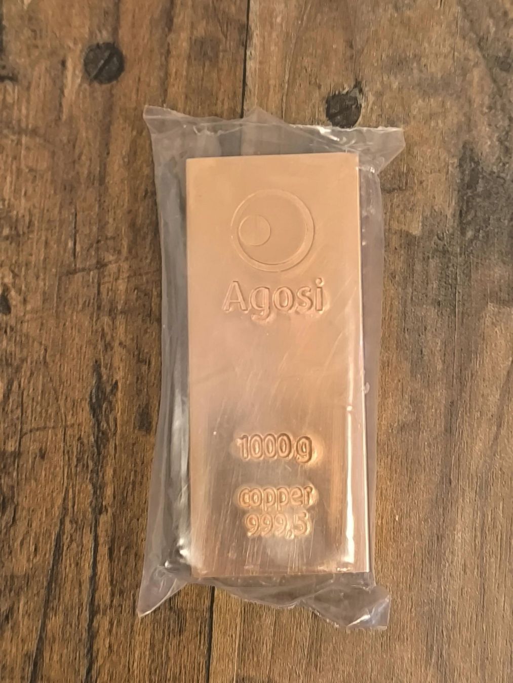 Métaux précieux: Kupferbarren Agossi 1Kg versiegelt – Neuf avec emballage d'origine à Porrentruy par fre_r8qq
