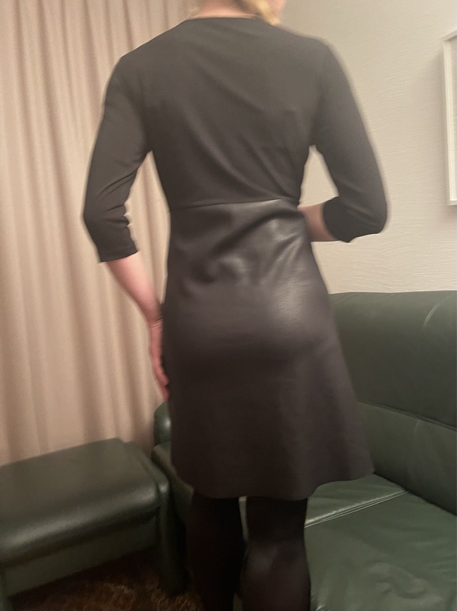 Vestiti: Vestito da sera nero con paillettes e similpelle-M/L – Nuovo (secondo la descrizione) da Gordevio venduto da LanaZimm 4