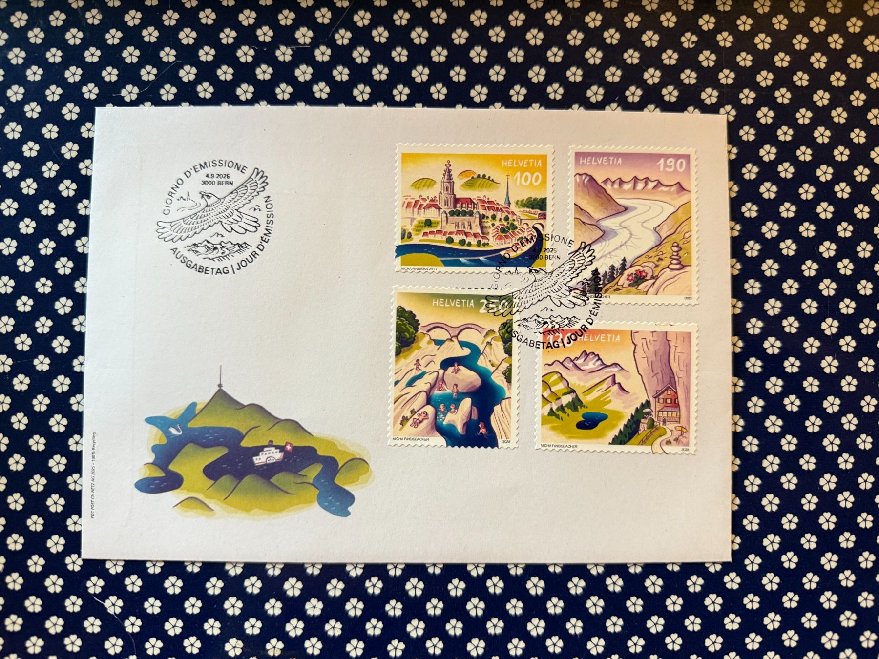 Tutti i francobolli: 2025 FDC Einzelmarken aus 4er Block / Nicht im Abo – Nuovo (secondo la descrizione) da Arch venduto da Karibu19
