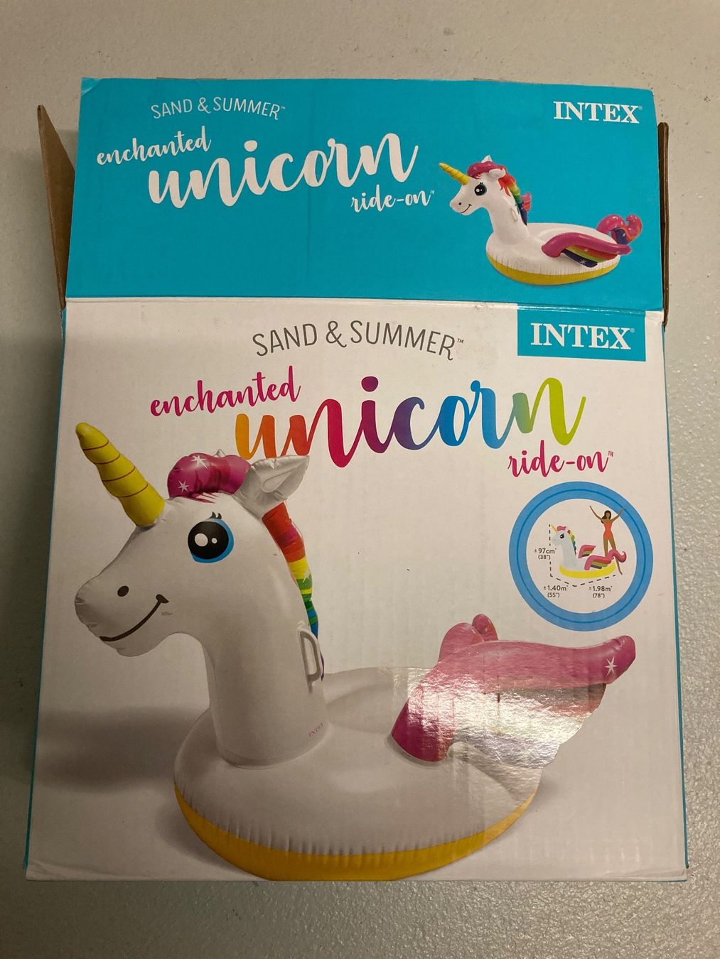 Schwimmringe: Einhorn Unicorn Luftmatratze – Neu und originalverpackt aus Basel von Ullminator