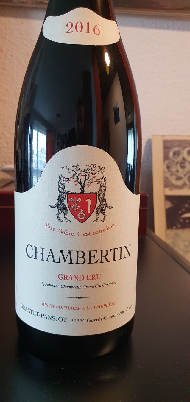 Vino: CHAMBERTIN 2016 Grand Cru - GEANTET-PANSIOT – Nuovo e nell'imballaggio originale da Lenzburg venduto da Reto013
