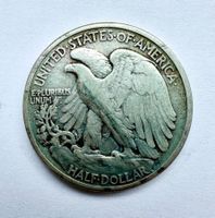 Seltene 1942 USA Walking Liberty Half-Dollar Münze