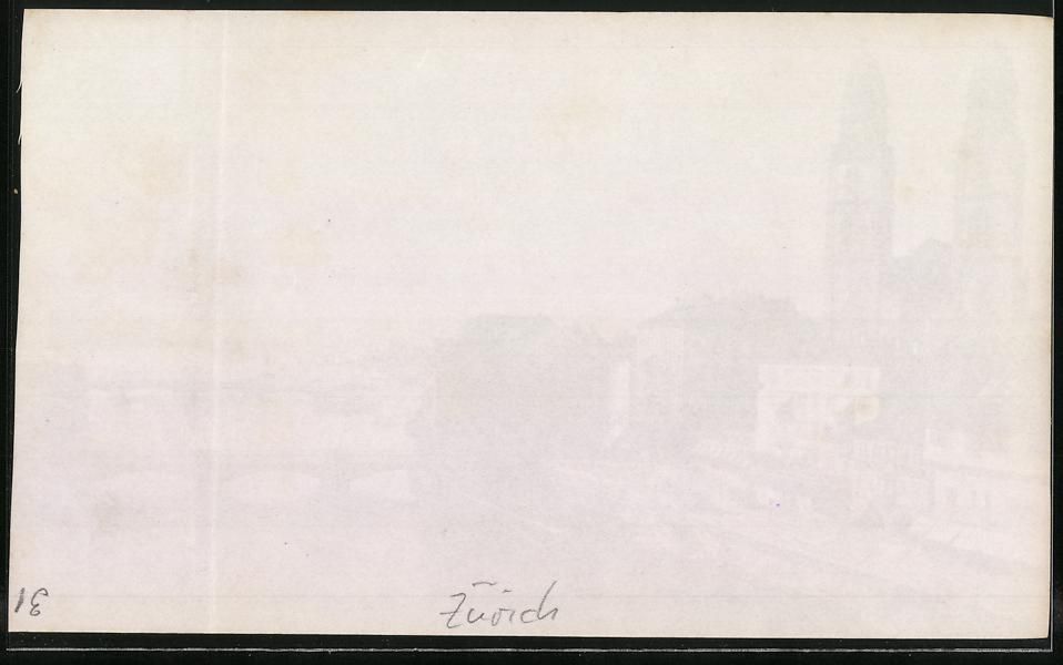 Fotografie & Manifesti: Fotografie Zürich, Teilansicht mit Kirc – Usato da Berlin venduto da bartko-reher 1