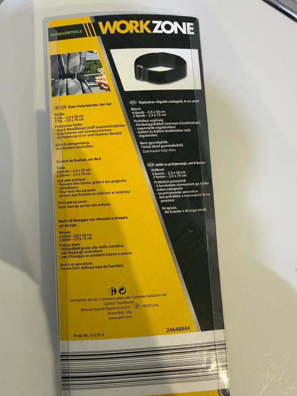 Nastri decorativi: Klett-Kabelbinder 4+2 Stk, mit Metallbügel, Workzone – Nuovo e nell'imballaggio originale da Unterengstringen venduto da Tnovus 3