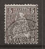 CH045 - Helvetia assise 45 obl.