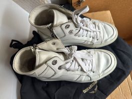 Zadig & Voltaire white leather sneakers size 36