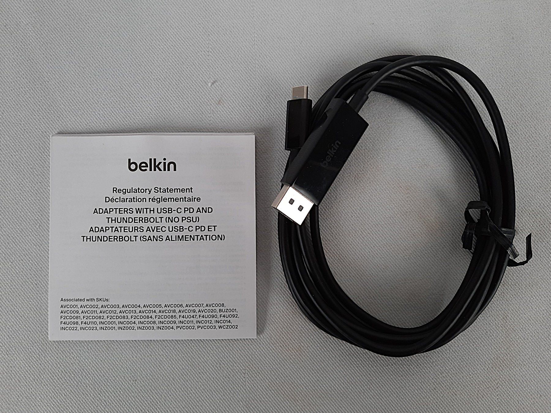 Belkin Kabel: BELKIN DisplayPort 1.4 Cable – USB Typ-C – Neu (gemäss Beschreibung) aus Beinwil am See von Restwert_Beinwil 1