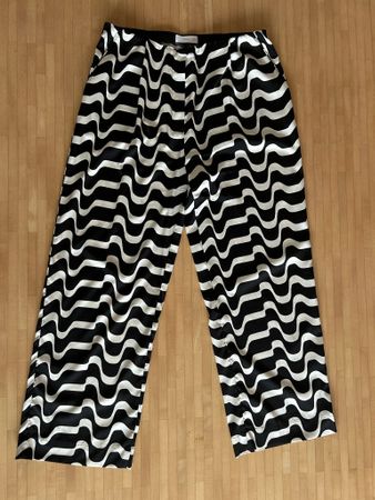Mango Stoffhose schwarz weiss Grösse XL