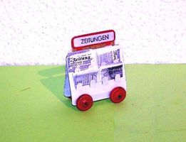 Kibri Spur 0: Zeitungswagen aus Metall, Herstellung um 1955