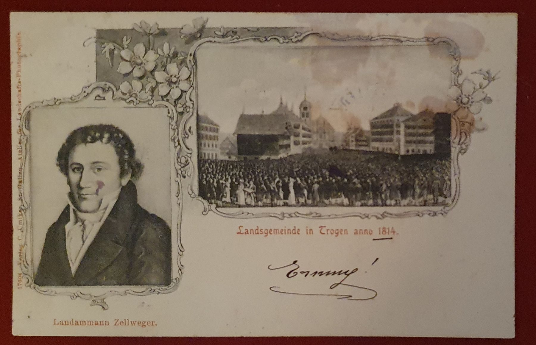 Cartoline postali: Landsgemeinde in Trogen anno 1814 – Usato da Kreuzlingen venduto da Rschweiz1