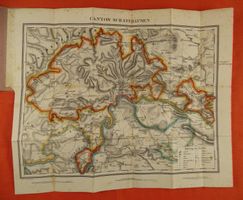 CANTON SCHAFFHAUSEN KARTE UM 1840