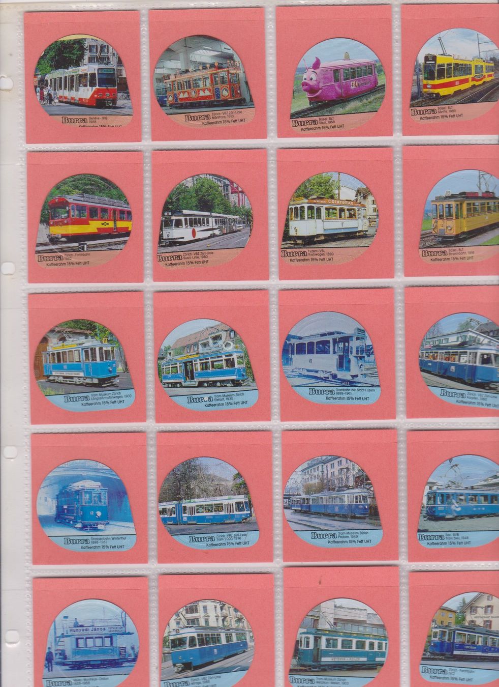 Kaffeerahmdeckel: lot opercules Tram - Strassenbahn - tramways ... – Gebraucht aus Bex von Canouille 1