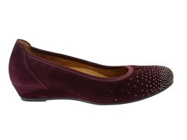 Gabor festliche Damen Pumps Wedges Wildleder weinrot Gr 37
