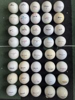 40 diverse Golfbälle, 2. klasse, viel gebraucht