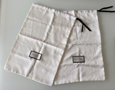 2 Gucci Staubbeutel weiss mit Kordelzug NEUER  Zustand