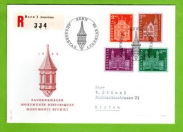 1963 FDC Baudenkmäler 1960  neues Bildmotiv blanco SBK 30.--