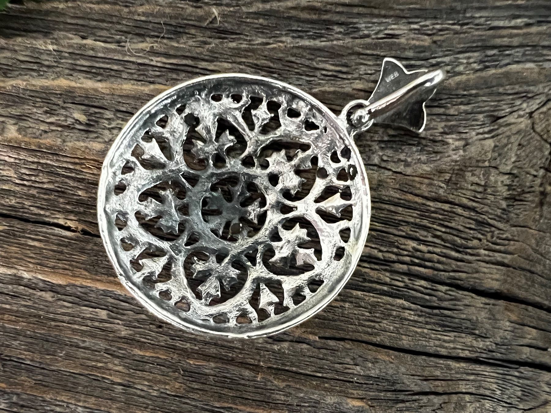 Anhänger: Anhänger rund Mandala Sterling Silber u Markasiten Boho Stil – Neu (gemäss Beschreibung) aus Bern von Jiffy 6