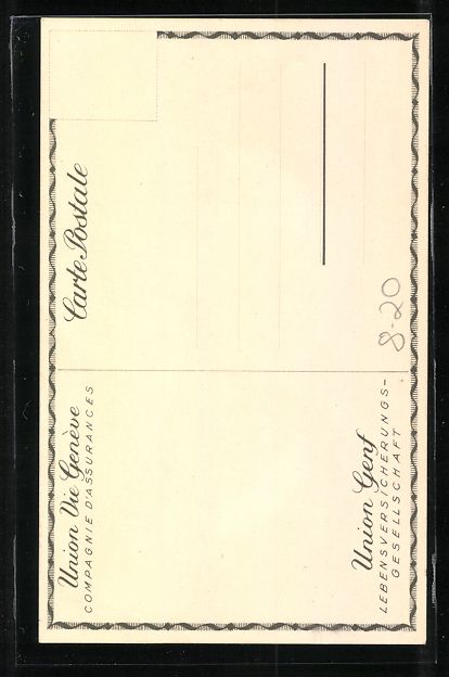 Cartoline postali: Genf, Union Genf - Lebensversicherungsge – Usato da Berlin venduto da bartko-reher 1