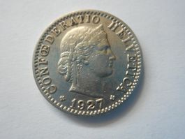 20 Rp. 1927 /  bei mehreren Steigerungen nur 1 x Porto