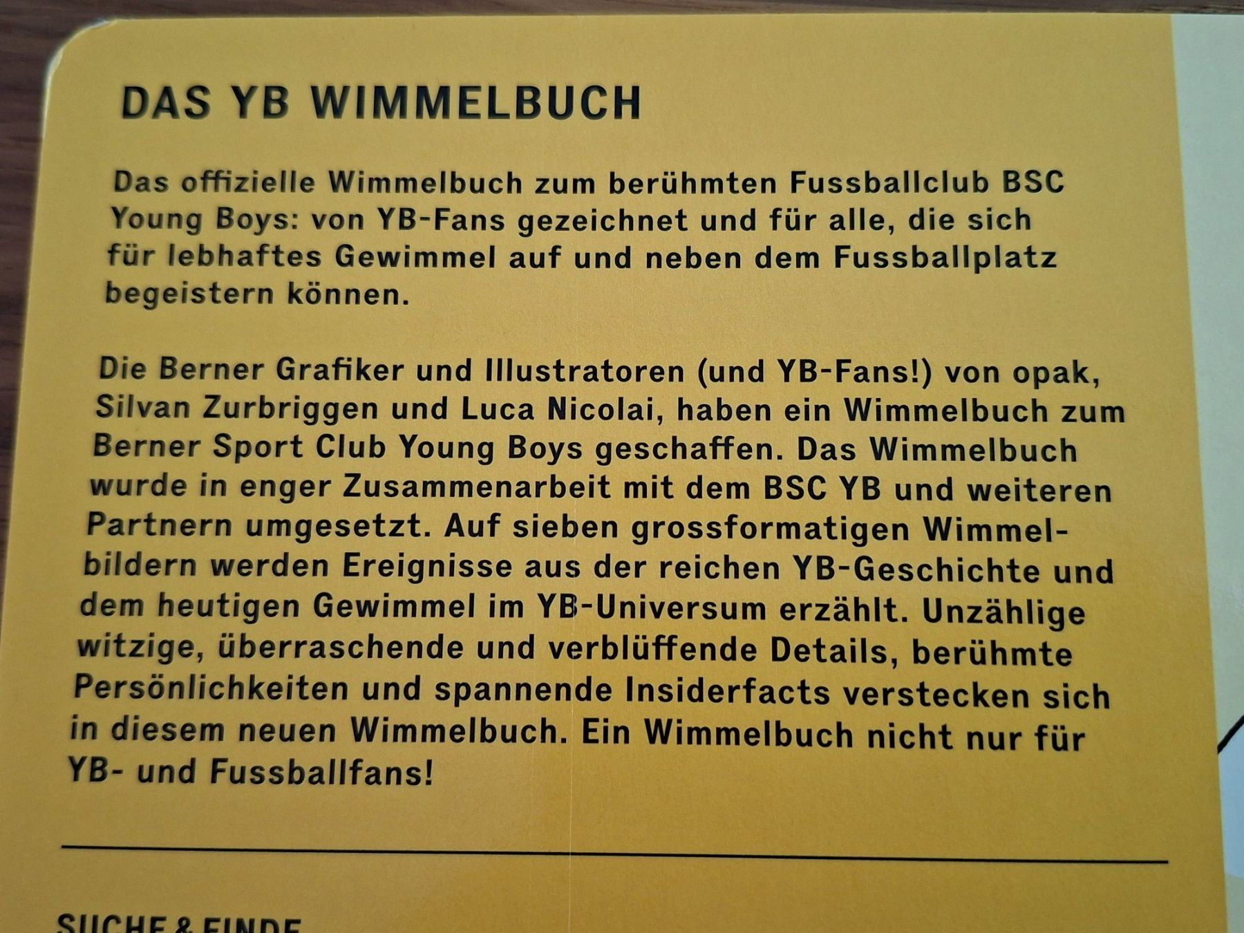 Libri: YB Wimmelbuch Signiert – Nuovo (secondo la descrizione) da Hinterkappelen venduto da 1399 3