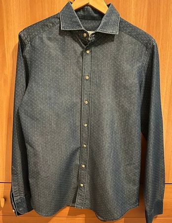 Exibit Denim Jeans Hemd Grösse M Versand 2