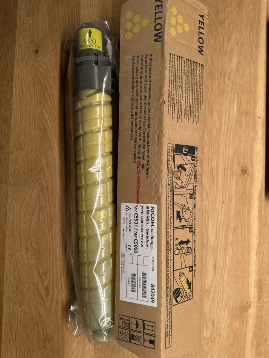 Ricoh Cartucce per stampanti & toner: Toner Yellow – Nuovo e nell'imballaggio originale da Oberwangen b. Bern venduto da Audiofisch 1