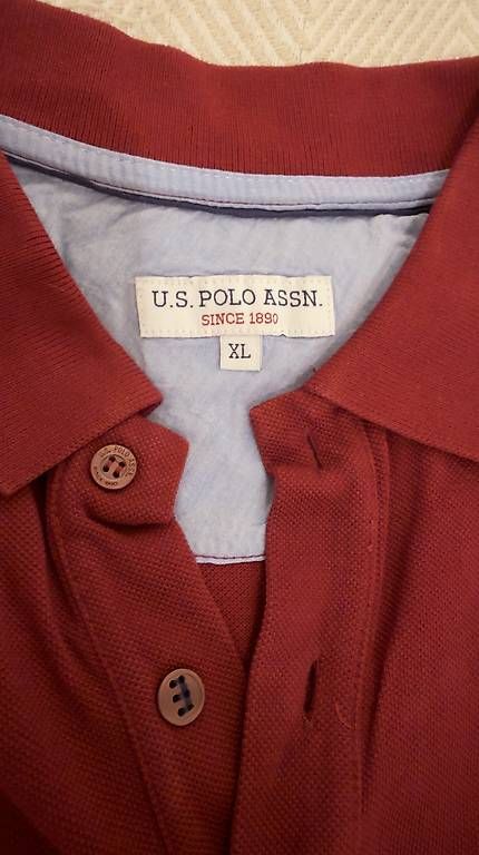Polo-Shirts: US Polo Shirt, Bordeaux rot – Gebraucht aus Brunnen von sea_c7bm 2