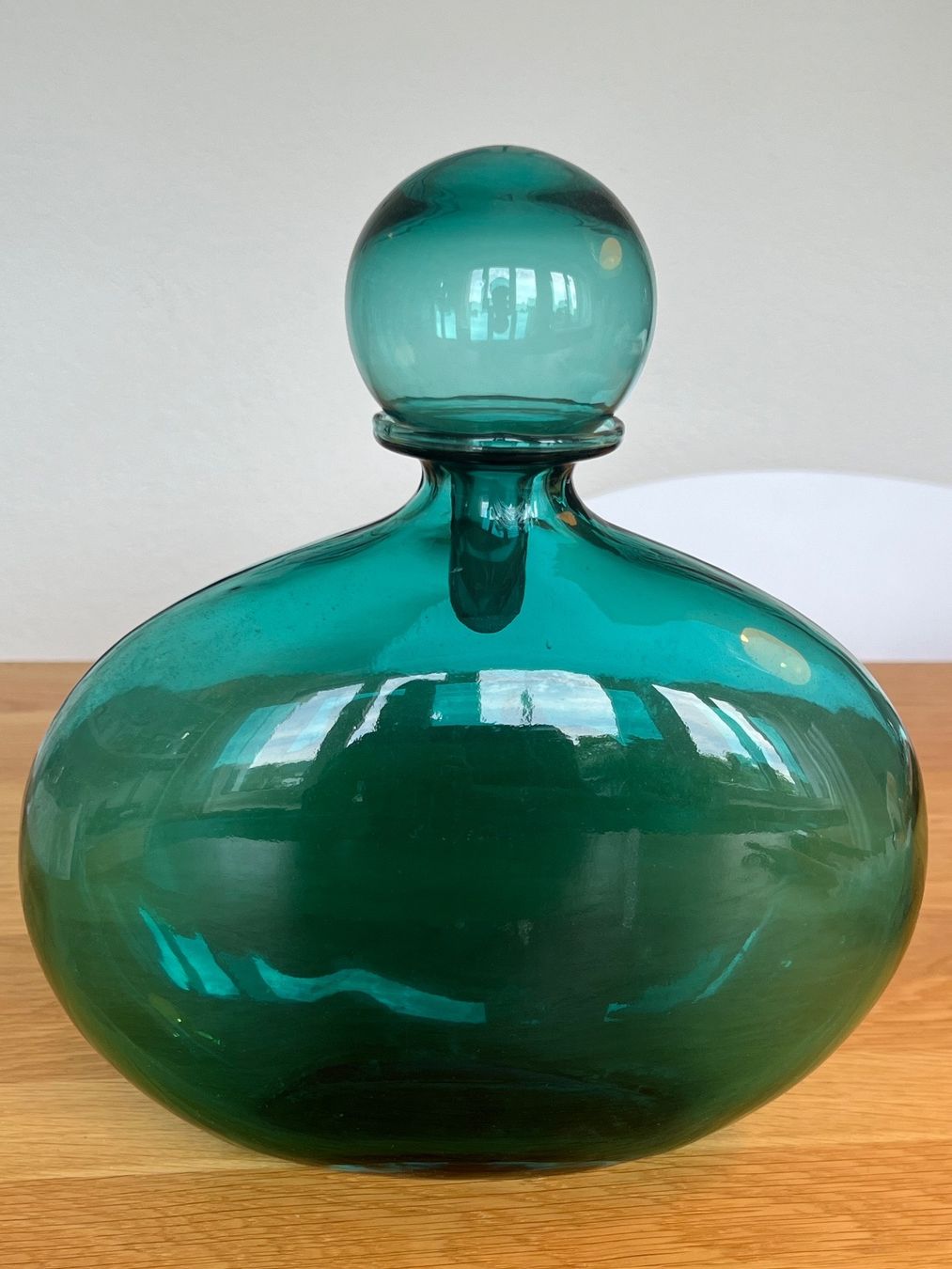 Caraffe: Vintage grüne Glaskaraffe Dekanter – Usato da Zollikerberg venduto da god_6ptz