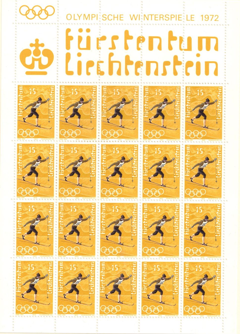 Alle Briefmarken: K'bogen 1971  Olymp. Winterspiele Sapporo 1972    postfrisch – Neu (gemäss Beschreibung) aus Mellingen von Ginger 3