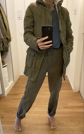 reporterjacke olivgrün-khaki 34