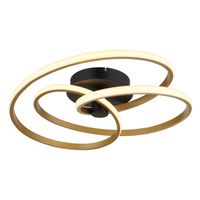 LED Deckenleuchte, Gold, 50 cm Ø