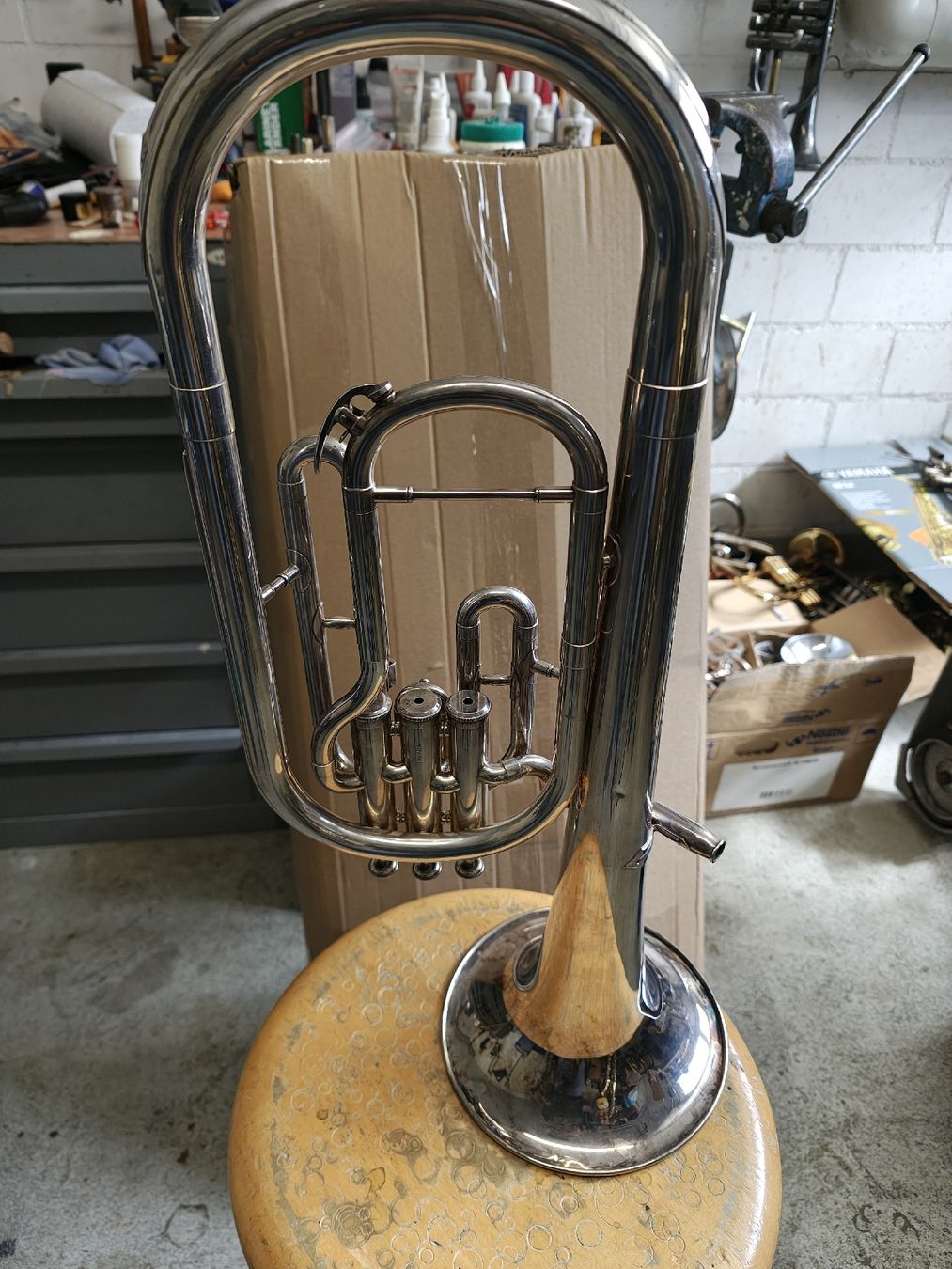 Yamaha Strumenti musicali: Es.Horn Yamaha 201.s – Usato da Langenthal venduto da Saxophone23 2