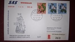 Swissair Geneve - Stockholm 01.04.1974