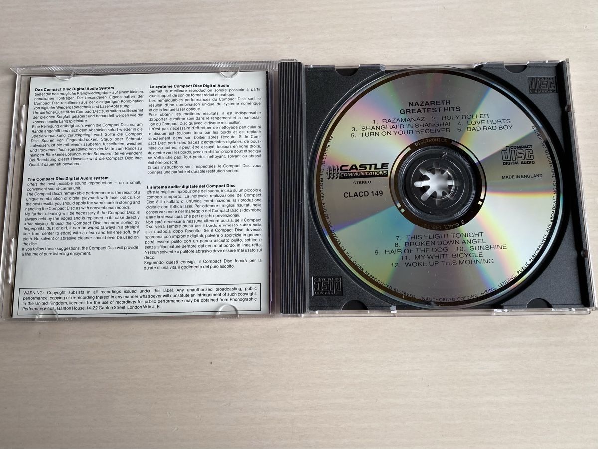 CDs: Nazareth Greatest Hits CD – Gebraucht aus Oberried Brienz von Chyara 2