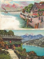 Treib UR Schlumpf Litho 1900 + Rütli Haus 1920 sehr gut erha