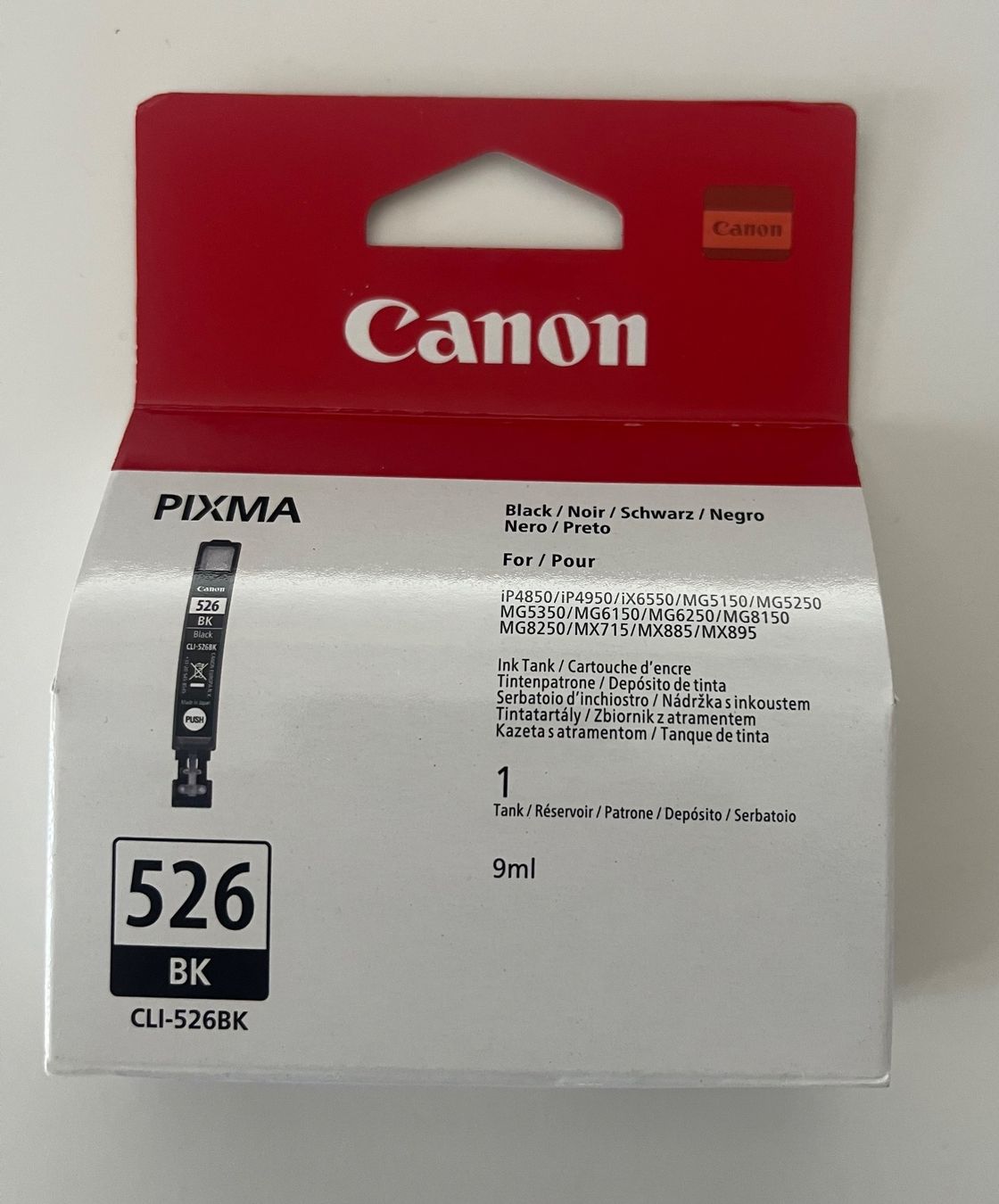 Canon Cartucce per stampanti & toner: Canon 526 BK  (CLI-526BK - Schwarz) – Nuovo e nell'imballaggio originale da Dietlikon venduto da Web-Trader