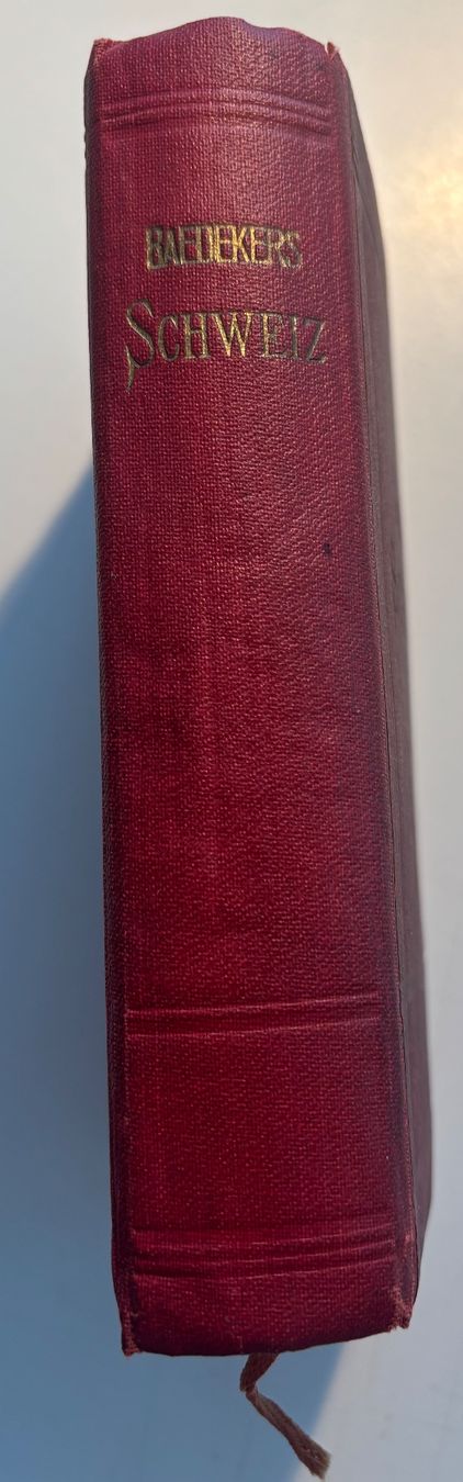 Libri: Guide Baedekers Schweiz - Edition de 1920 – Usato da Neuchâtel venduto da gefdeneuch 2