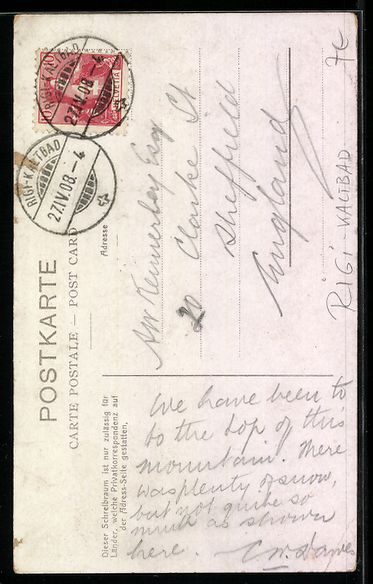 Cartoline postali: Rigi-Kaltbad, Verschneite Winterlandscha – Usato da Berlin venduto da bartko-reher 1