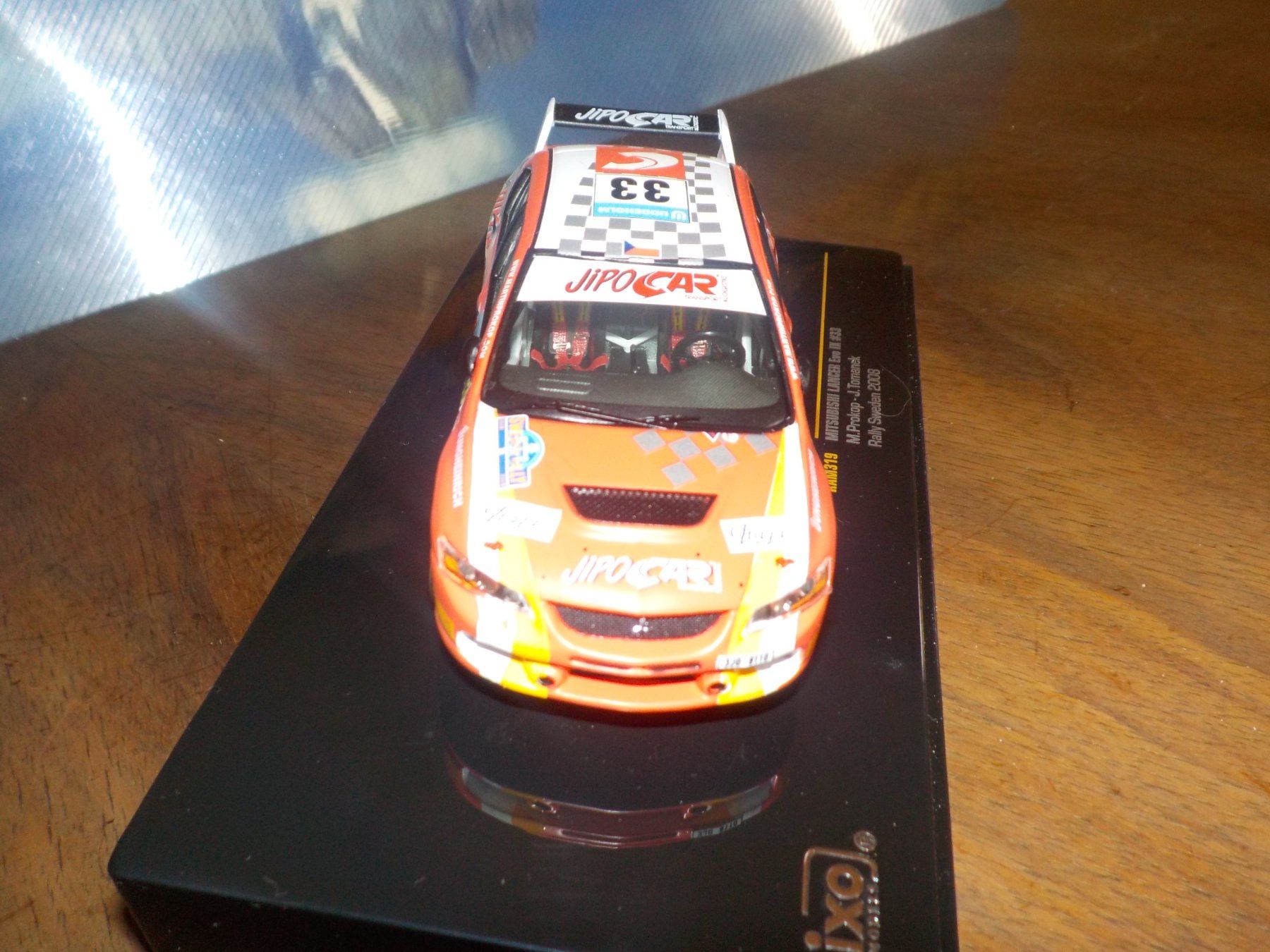 Mitsubishi Modellini d'auto: Mitsubishi Lancer Evo IX Rallye de Suède 2008. – Usato da Grolley venduto da fab_9vm2 1