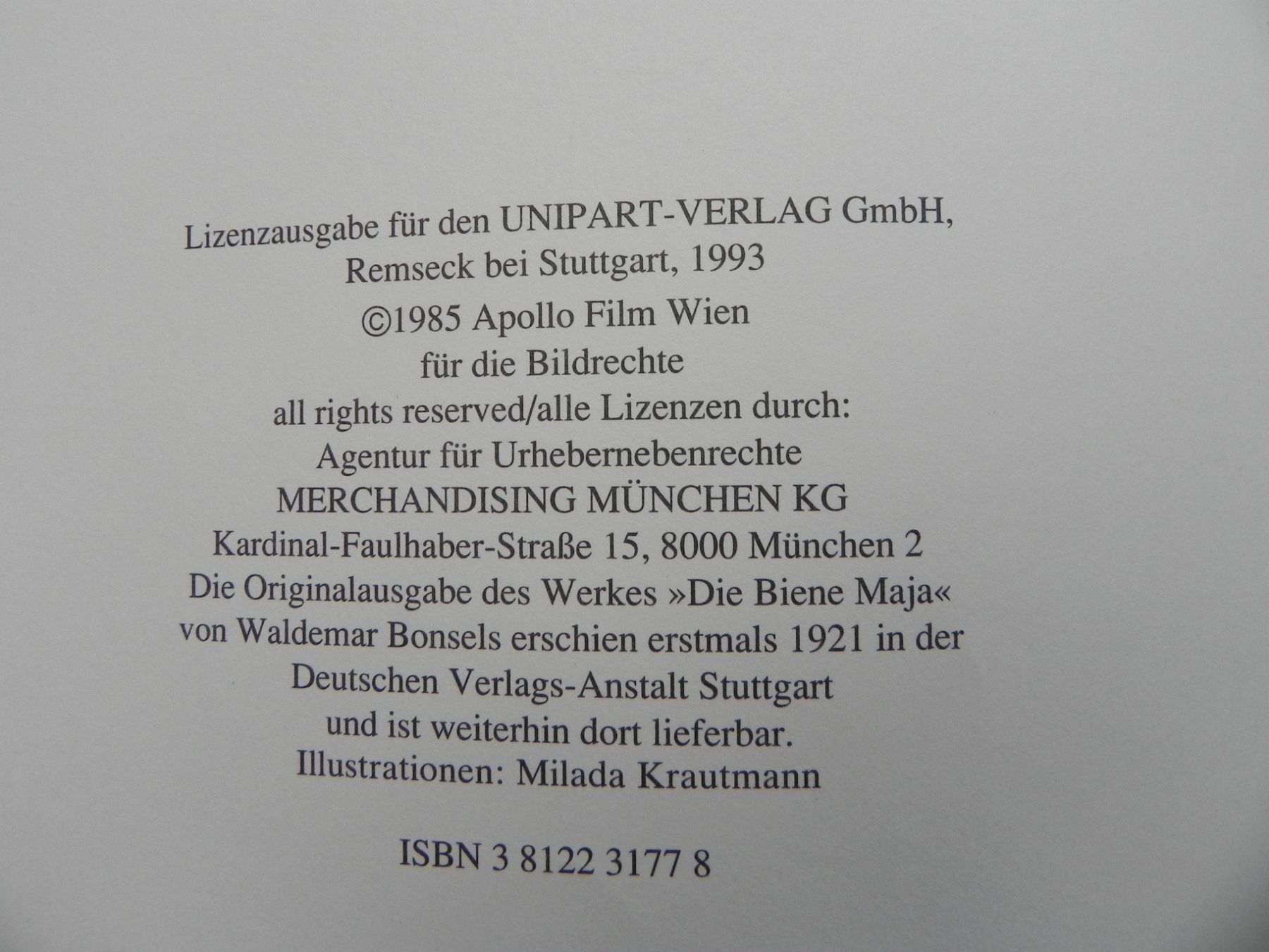 Libri: Biene Maja Hardcover – Usato da Stallikon venduto da pcerny16 3