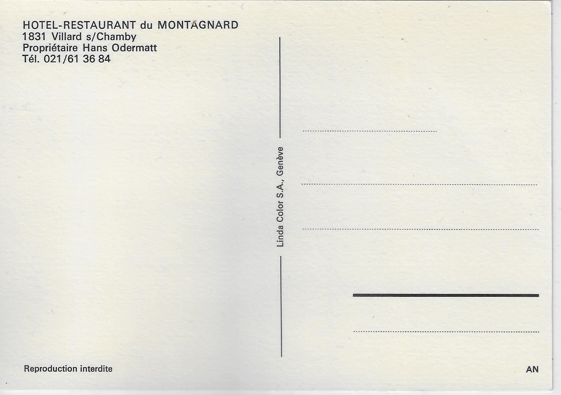Cartoline postali: Villard s/Chamby - Hotel-Restaurant du – Usato da Ettingen venduto da Kartenplanet 1