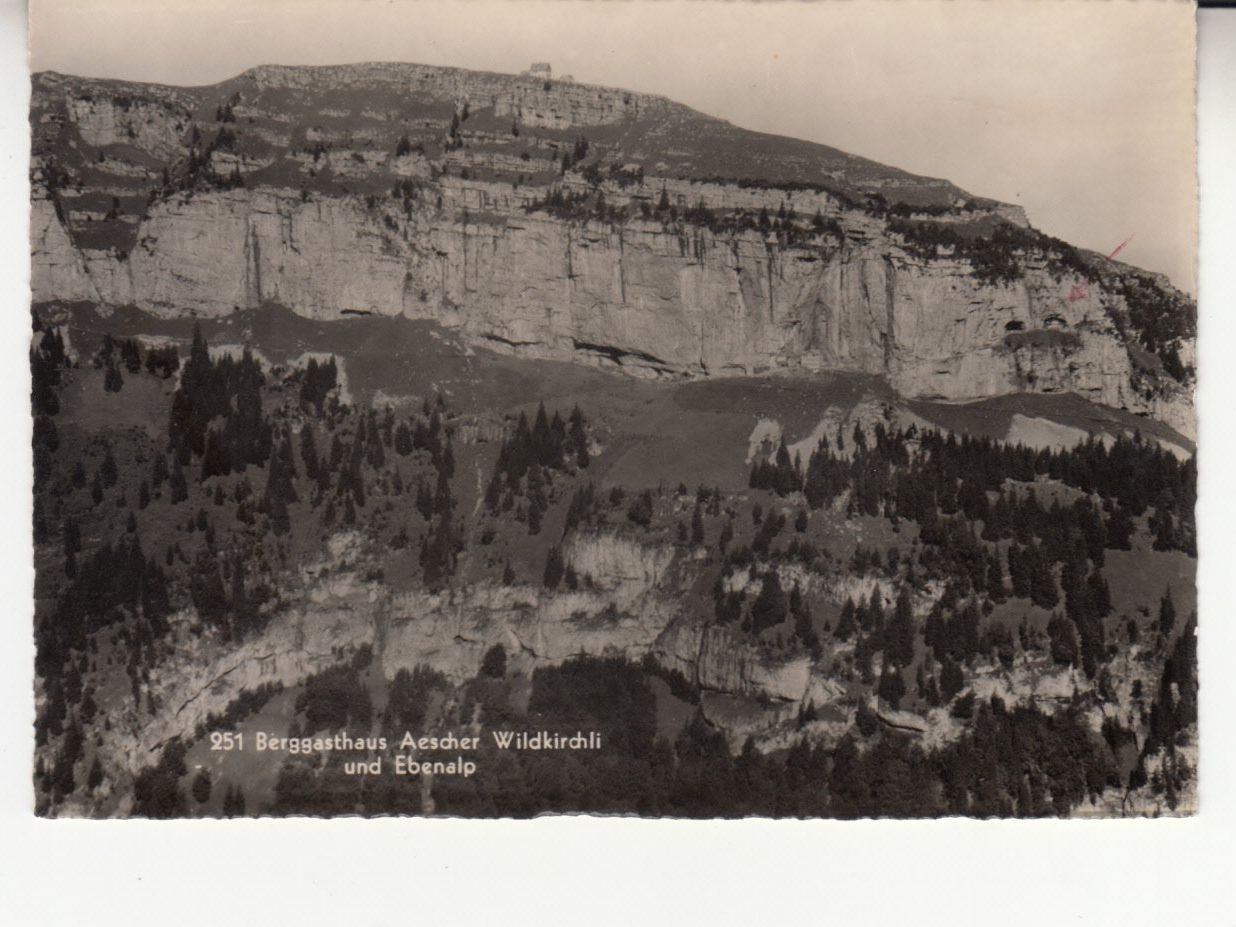 Ansichtskarten: Aescher Wildkirchli ca. 1950 – Gebraucht aus Bürglen TG von StampGraf