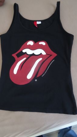 Cooles Rolling Stones Top 👅 Grösse 38, Sommer-Look! ☀️