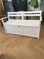 Wooden storage bench for children used condition