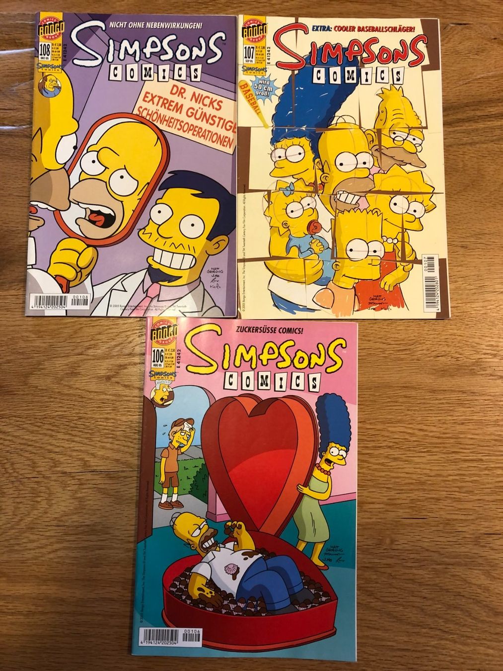 Comics: Simpsons Comic 10 Stk (Nr. 102 - 111) – Neu (gemäss Beschreibung) aus Winterthur von Strubzilla 1