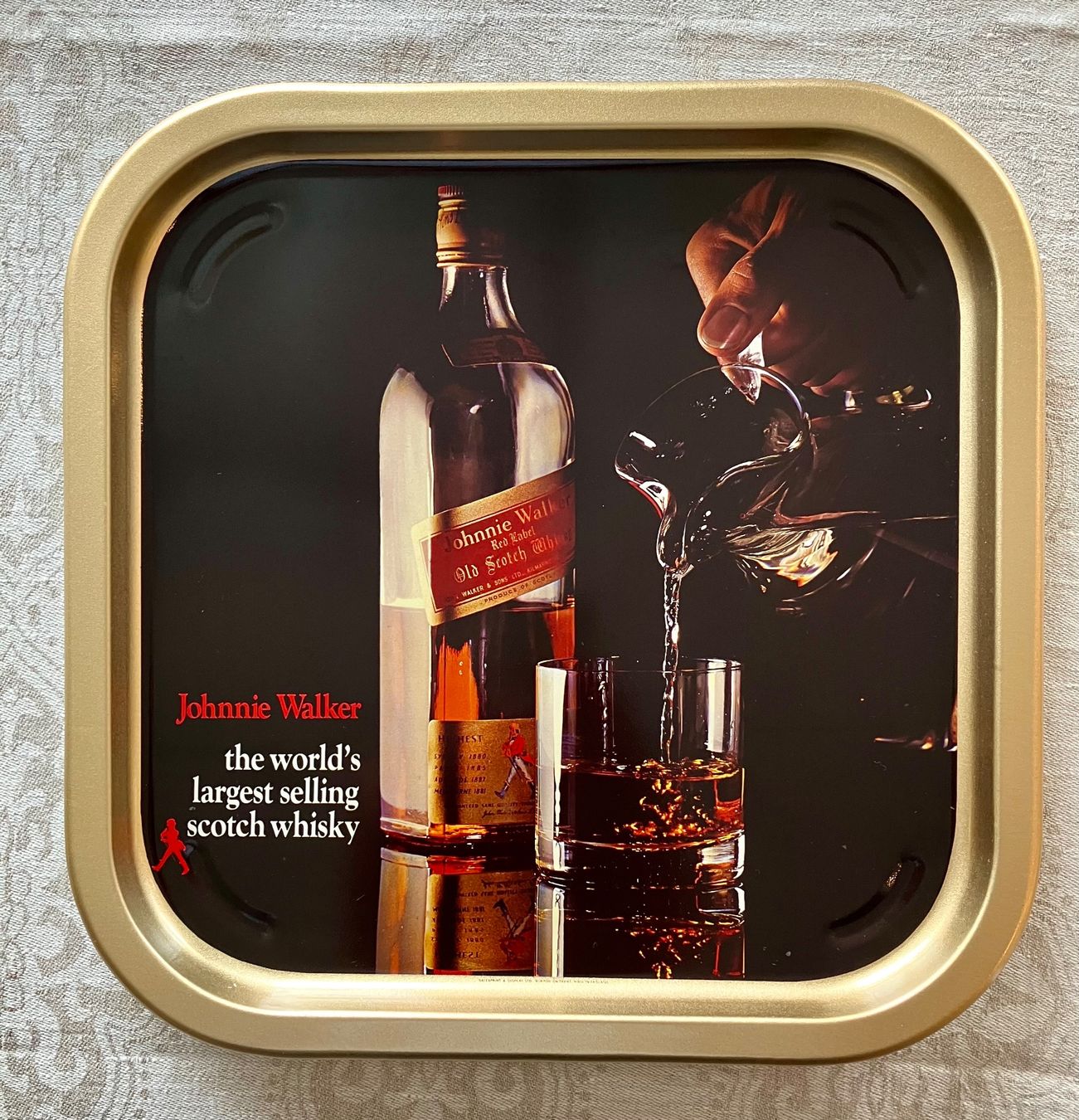 Tutte le decorazioni: Vintage Jonnie Walker Tablett + Flachmann Whisky Werbung – Nuovo (secondo la descrizione) da Tägerwilen venduto da Smartfuchs 2